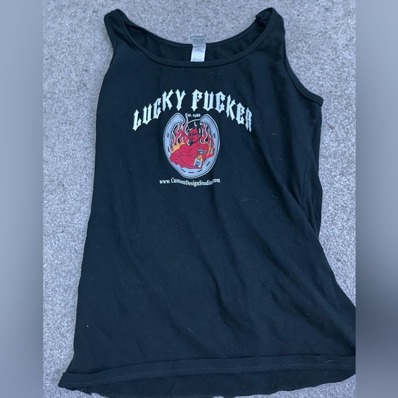 Custom Lucky F*cker Tank - Picture 1 of 2